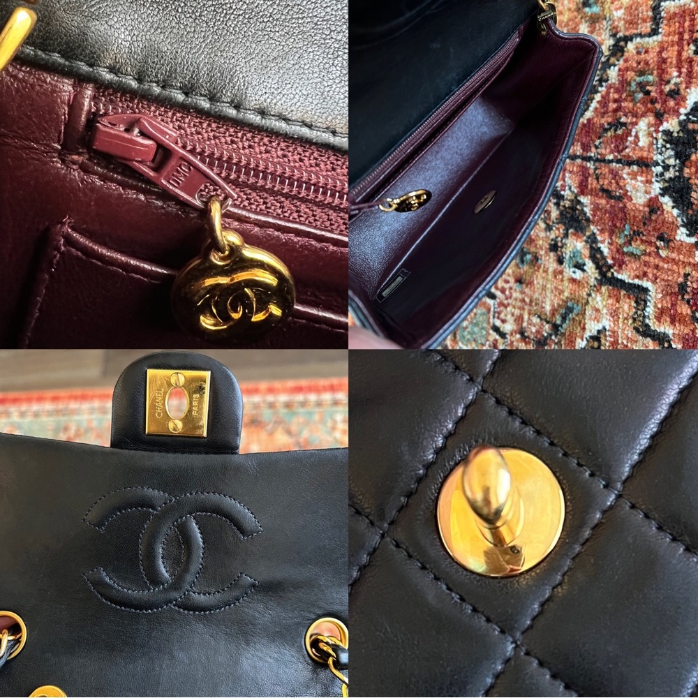 SOLD**Chanel Classic Vintage Mini Square Single Flap Bag - Picture 10 of 11